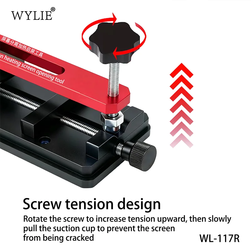 WYLIE WL-117R Heating Screen Opener LCD Separator Fixture for iPhone Samsung Repair Back Cover Frame Disassembly Machine