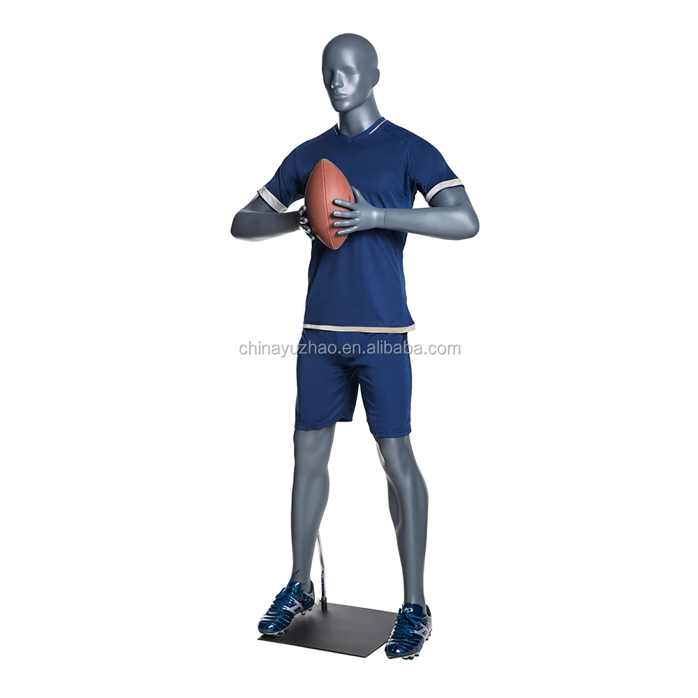 NF-2 athletic mannequin rugby star player in match American football player dummy ball player model