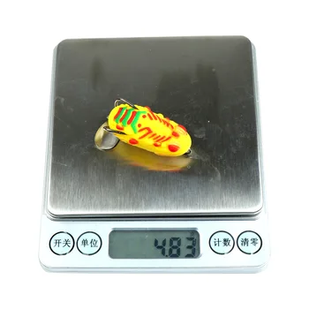 Thai Thunder Frog Lure, 4cm/4.8g, Spinner Blade Double Hook Soft Frog Bait, Artificial Lure for Snakehead – Soft Lure – view 4