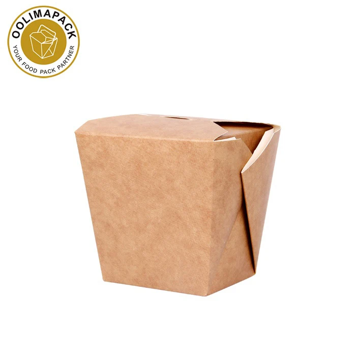 Biodegradable Food Kraft Paper Box Takeaway Disposable Paper Noodle Bo –  Fastfoodpak