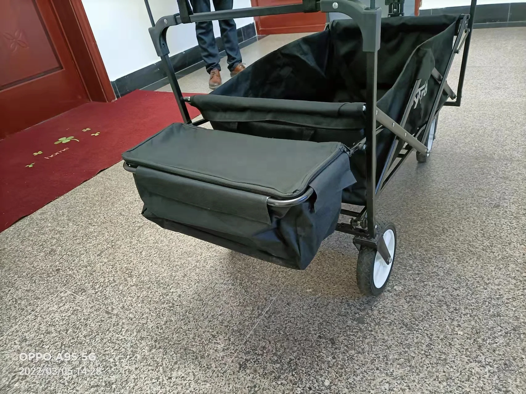 Collapsible Utility Wagon Beach Garden with Canopy Wheel Brake Push Handle Manufacturer Factory Supplier mac Sports