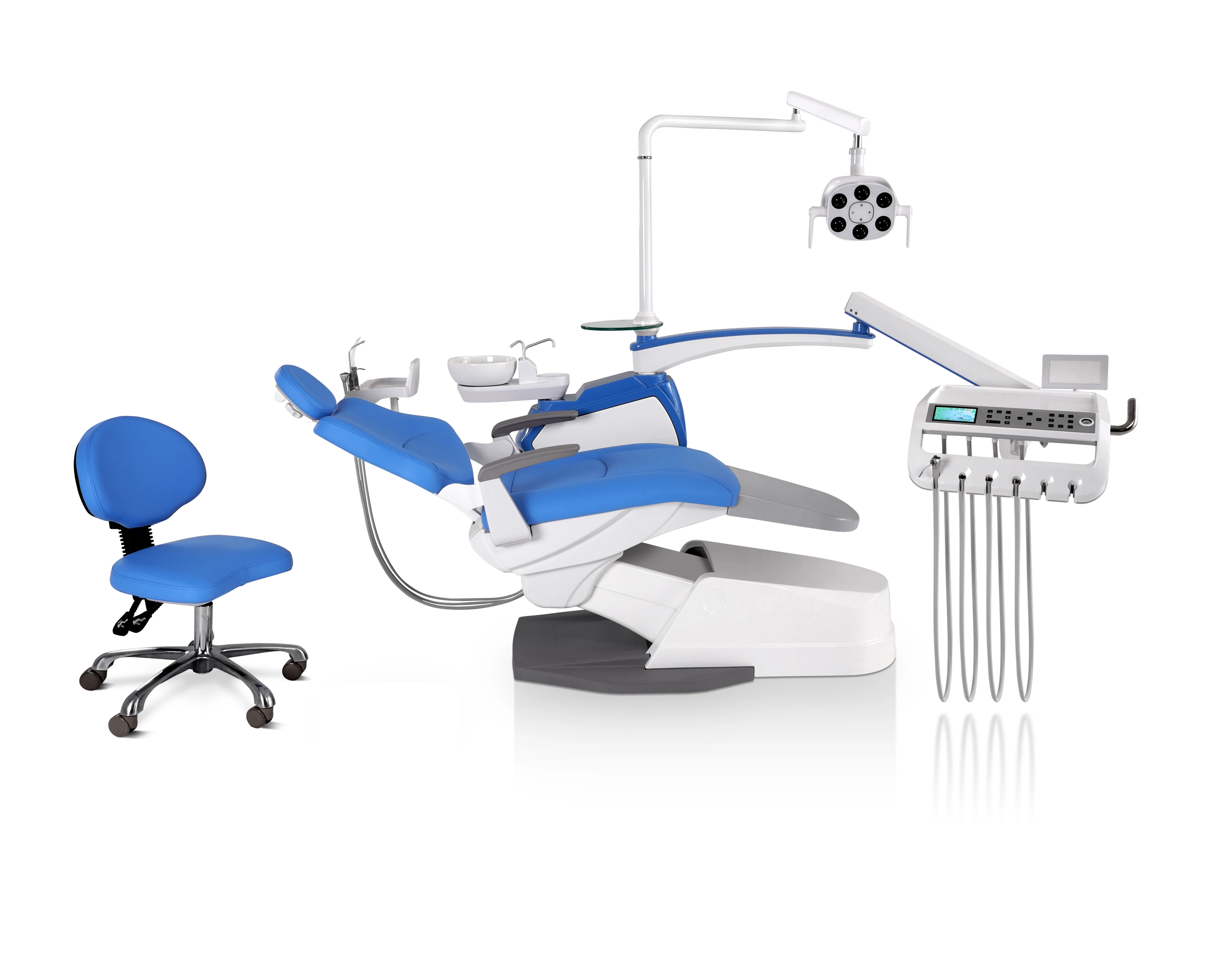 Luxury Yadeng Dental Chair With Operating Light Lamp Spittoon And Tray