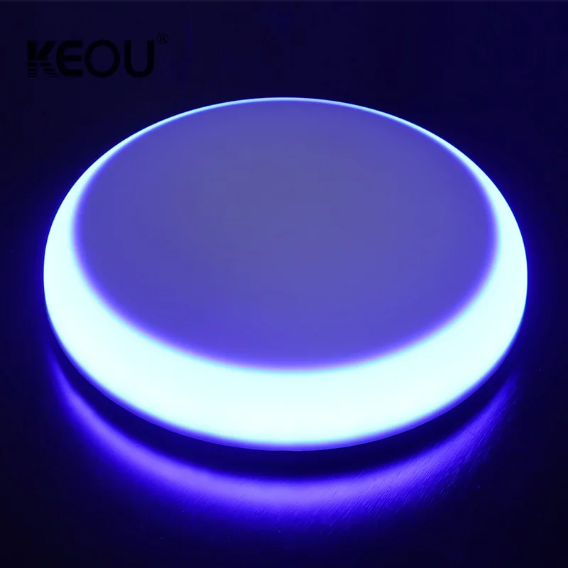 Soft Lighting Borderless Dual Color Exposed Design Frameless 36W LED Panel Light for Household Aluminum OEM ODM Modern 80 Round