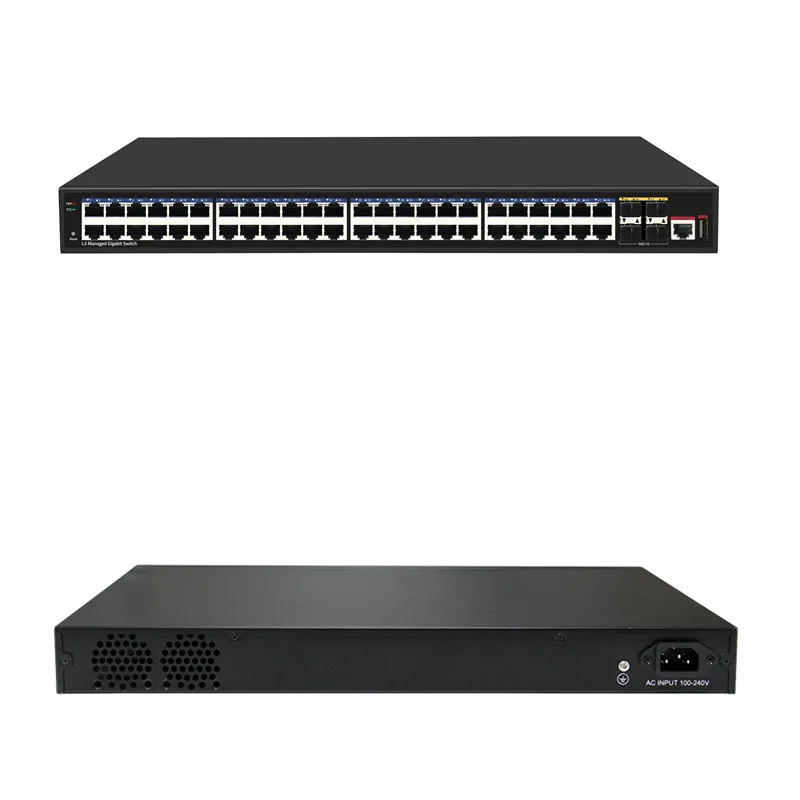 Управляемый коммутатор Ethernet с 52 портами 10G Uplink 48 портов Gigabit Layer 3