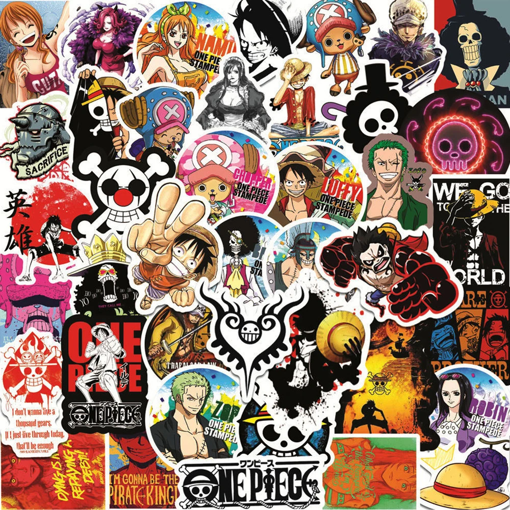 50Pcs One Piece Anime Cartoon Mask Fashion Disposable Protective