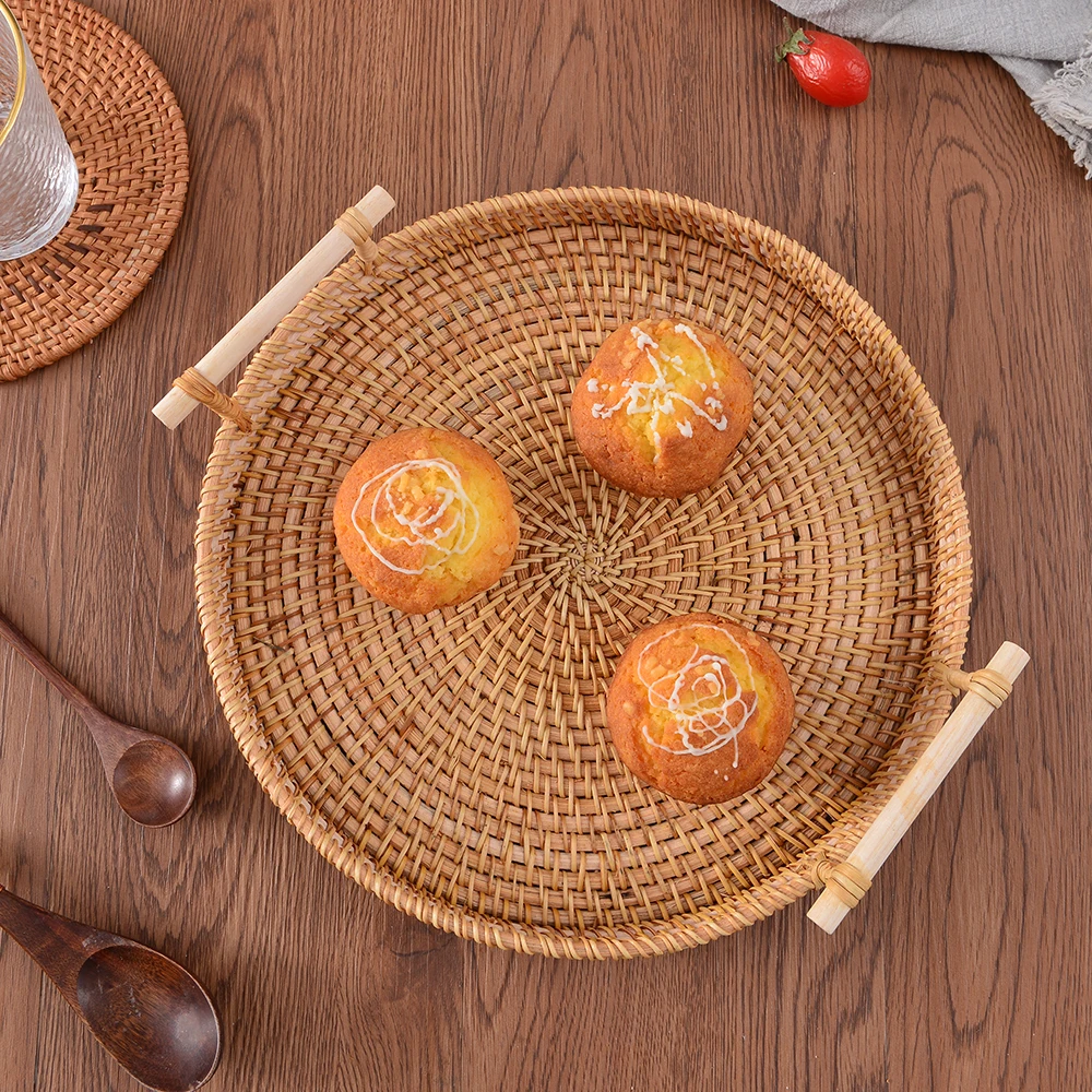 Hotel Floating Pool Floating Pool Breakfast Tray Rattan Floating Tray
