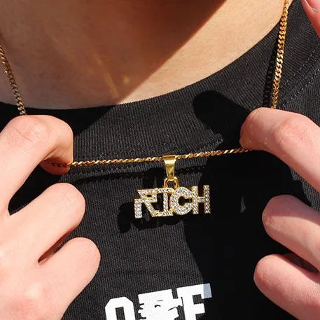 Collana Uomo A Catena Di Grano - Acciaio Inox Placcato Oro, 3 Mm, Lunghezze Diverse - Foto 3