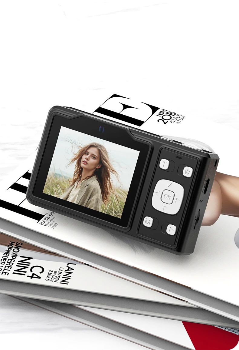 Mini Retro Vintage  Selfie Camera Digital Zoom Anti-Shake for Children's Travel CCD Sensor Element Economical