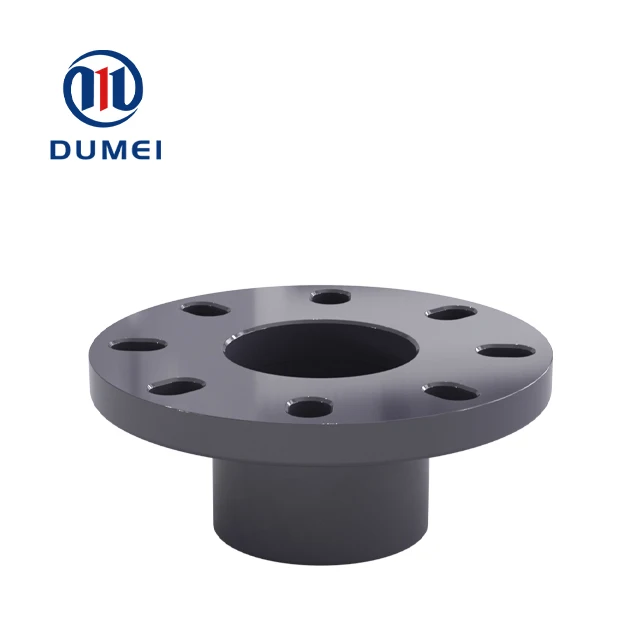 UPVC Socket Flange PVC Flanged Pipe Fittings Socket and Socket Integrated Flange Fittings Joint PN16 Factory Direct