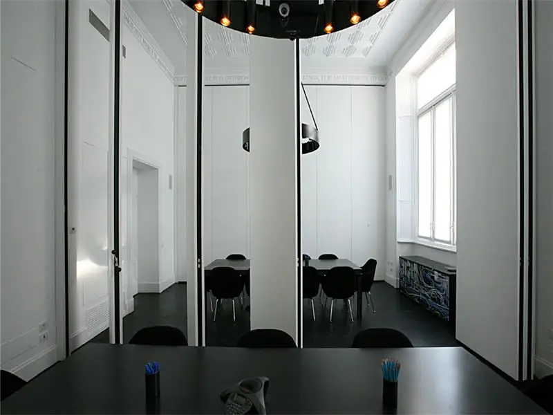 Interior Hotel Movable Soundproof Wood Folding Partition Wall System Screen