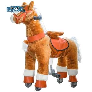 Plush on Toy Animal Horse of Ride on Toy Horse Ride for Kids Rocking and Walking