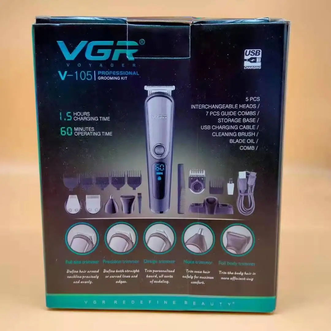 VGR V-105 5in1 美容器 VGR V-105 Hair Face, 5-in-1, For