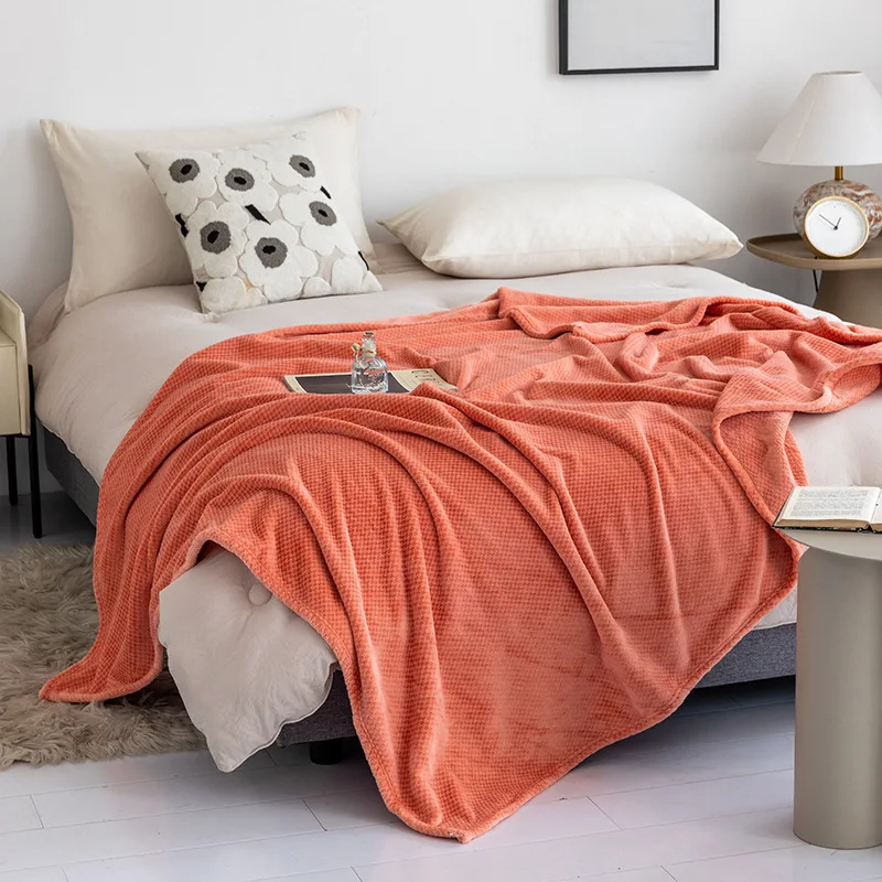 High Quality Simple Thick Framk Double Bed Sheet Cover Blanket Gift