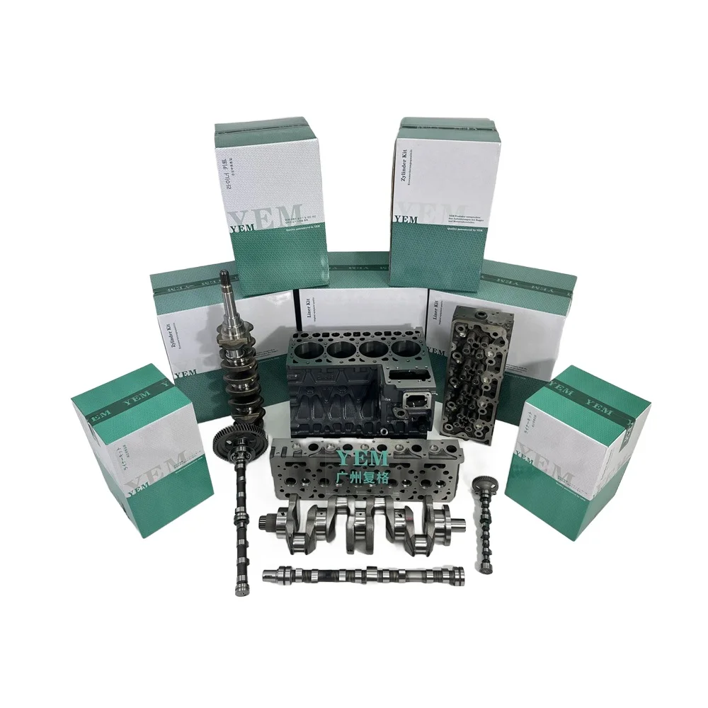 Wholesale 4D84-2 4D84-3 4TN100 4TN78 Cylinder Block Head Crankshaft Camshaft for Yanmar Engine Parts With Warranty