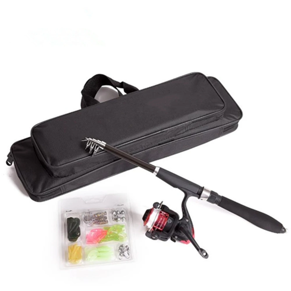 Telescopic Fishing Pole Combo Set Allinone Full Kit 6pcs Collapsible