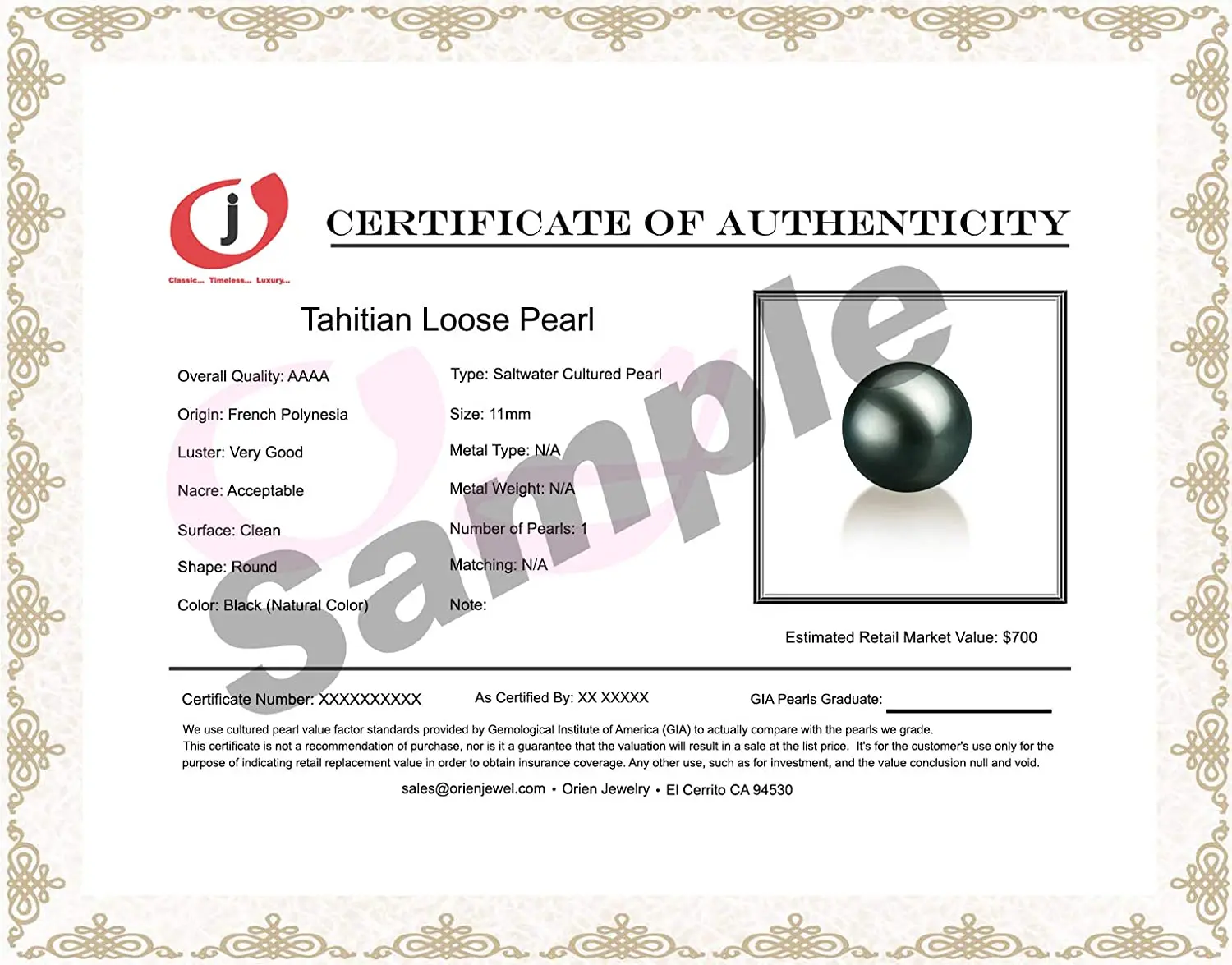 Genuine Single Black Tahitian South Sea Undrilled Round Loose Cultured Pearl AAA Quality 