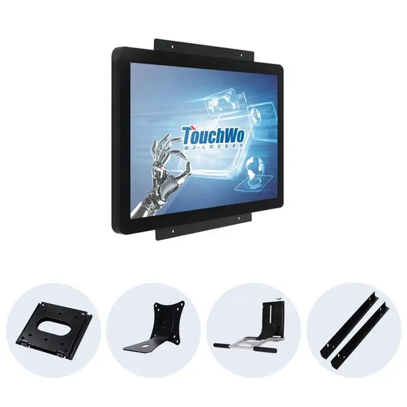 TouchWo Capacitive Display Openframe Ip65 Touchscreen Industrial Monitor 1000 Nits Open Frame 133 Touch Screen Lcd Monitor