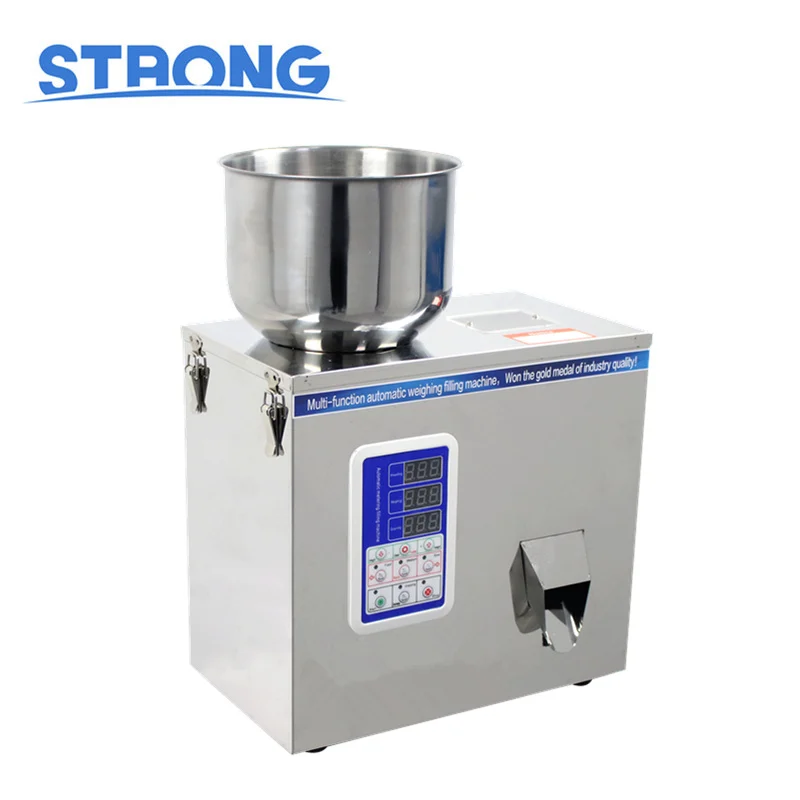 Table Top 1-200G Automatic Racking Vibration Weighing and Filling Machine for Powder and Granule