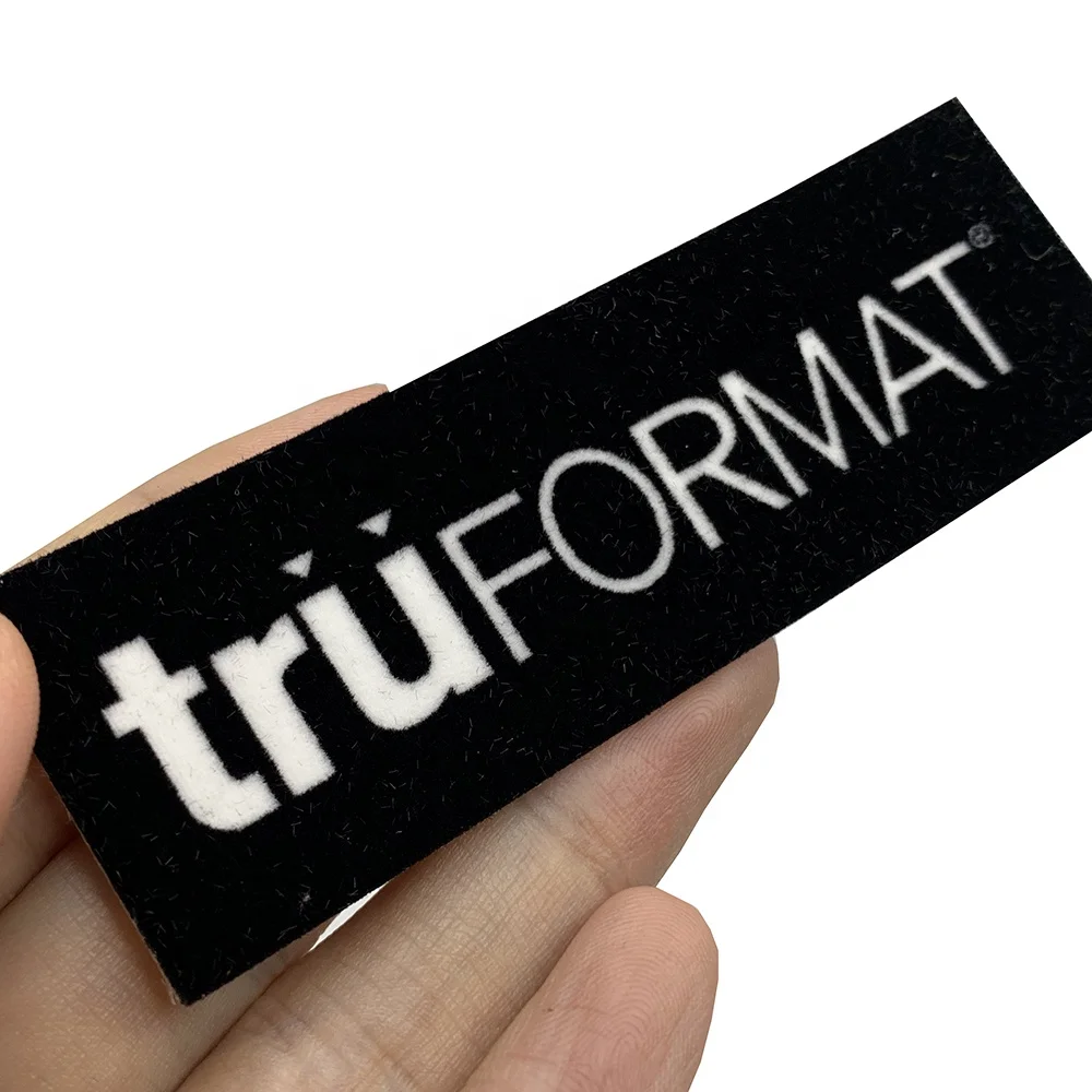 Eco-Friendly Iron on Custom 3D Numbers Letter Name Logo Flock Heat Transfer Printing for Garment
