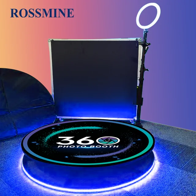 Rotating Platform 360 Photo Booth Vending Machines 360 Photo Booth Photobooth Selfie 360 Photo Booth With Honeycomb case