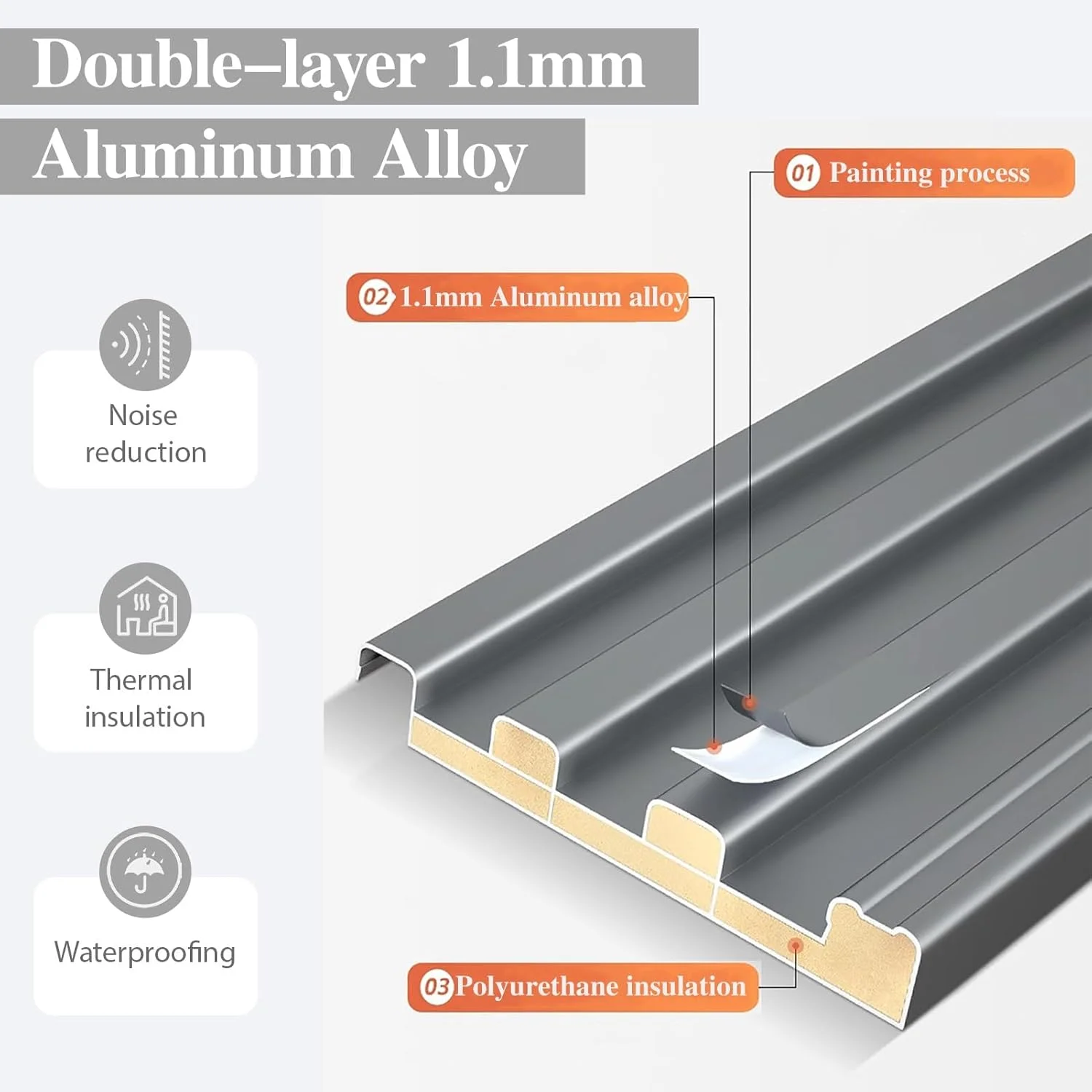 Aluminum Sandwich Roof Panel, Waterproof, 100% QC Testing - detail 16