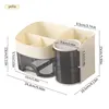 Caja de almacenamiento blanquecina [en caja]