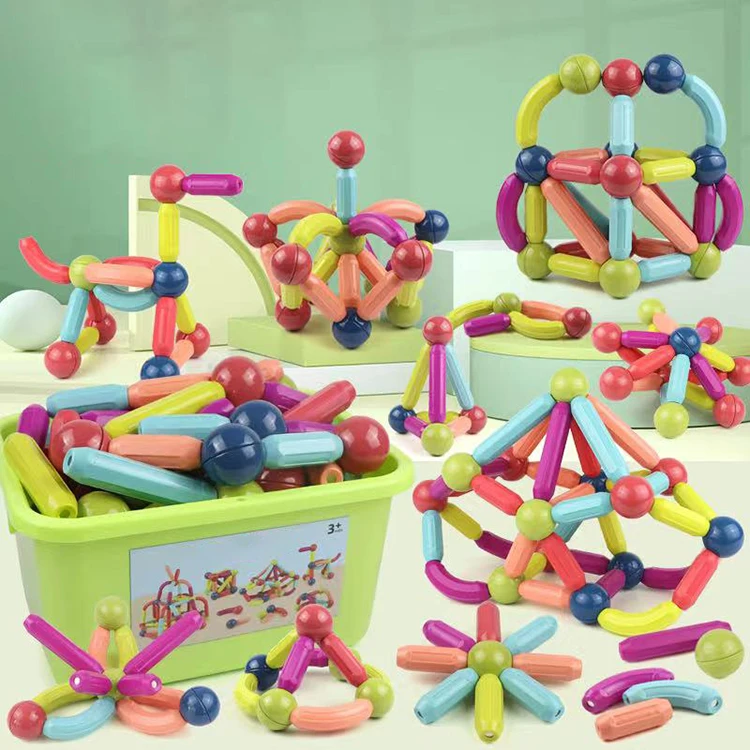 Лидер продаж, магнитная палочка, шарик, магнитные большие палочки «сделай сам», магнитные палочки и шарики, игрушки