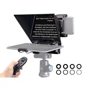 FEELWORLD TP2A Portable Teleprompter Support up to 8" Smartphone/Tablet Prompting Smartphone DSLR Shooting detail image