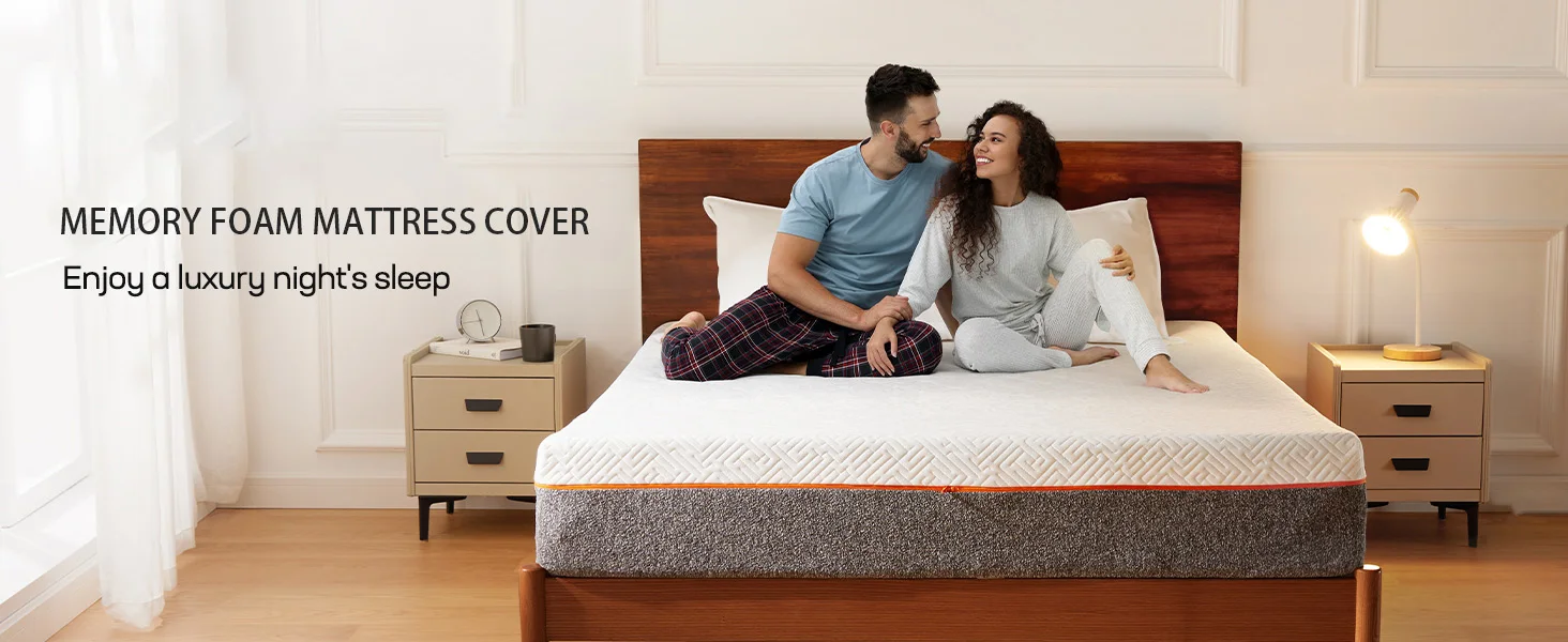 washable adjustable bed memory foam mattress cover with zipper-1