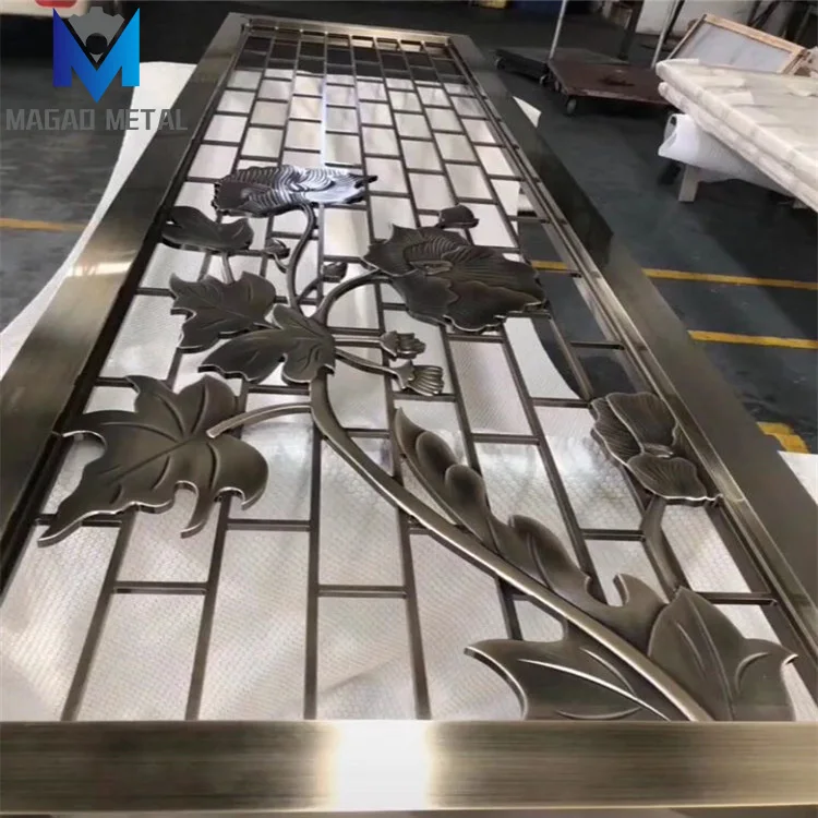 Декоративные подвесные панели для разделителей комнат, легко монтируемые перегородки, дизайн из алюминия, прочная нержавеющая сталь, современные