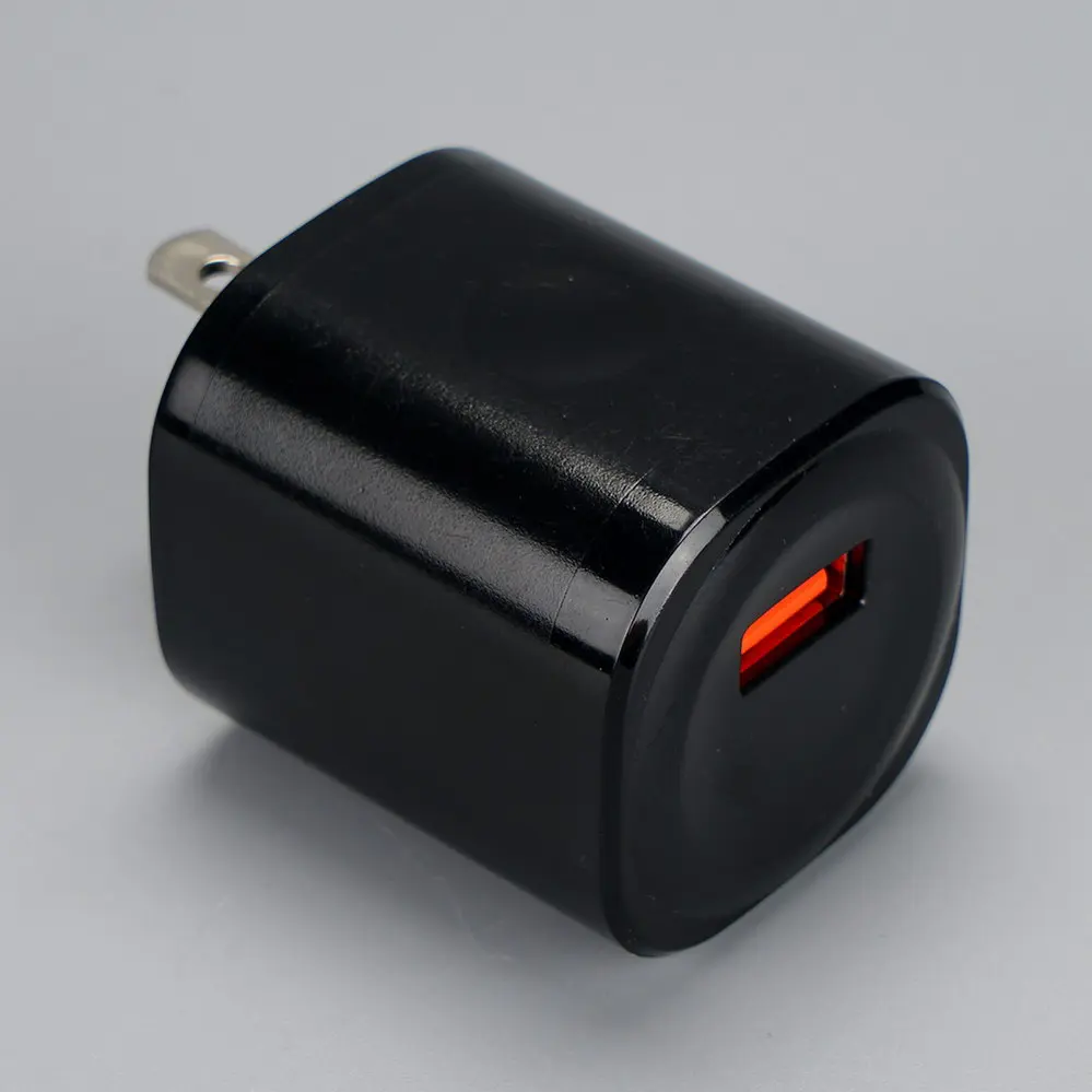 US/America Plug 1 USB-A Black Travel/Wall charger 110V-230V 2055