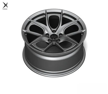 New 16 17 20 Inch Forged Aluminum Multi-Spoke Alloy Car Rims Black Bronze Finish with 35mm ET and 100mm PCD for Passenger Cars