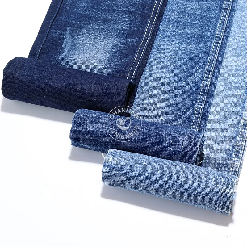 Blue Right Twill 85%cotton Stretch Denim Fabric for Jeans