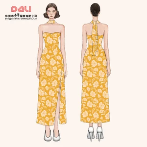 High Quality Custom Women's Dress with Lace Decoration OEM Wholesale From Apparel Clothing Manufacturer Display Your Brand Logo