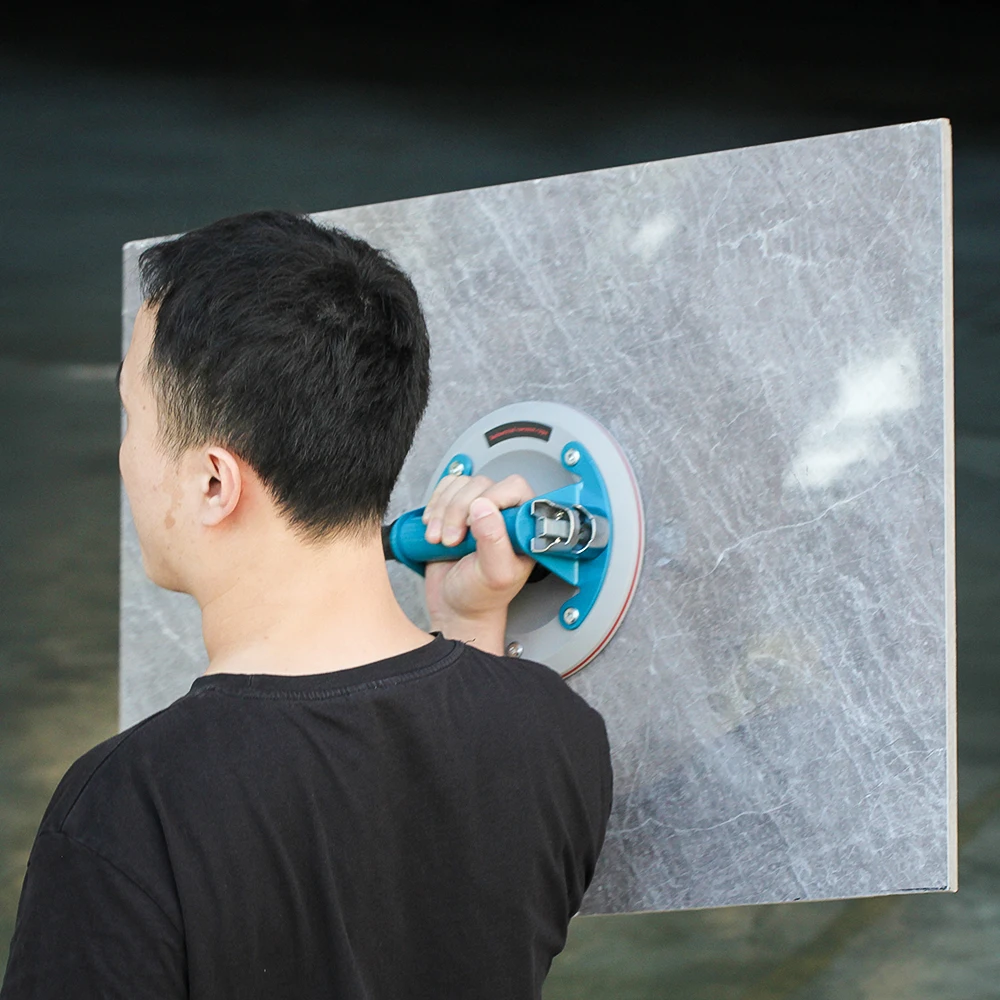 Raizi 8 Inch Pump Action Vacuum Tile Stone Silica Gel Suction Cup ...