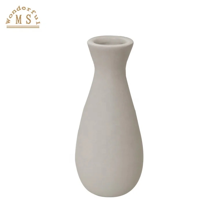Ceramic Small Flower Vase Home Decoration Tabletop Modern Style Home Gift Handicraft