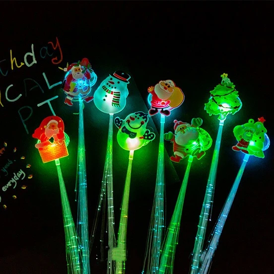 Новинка 2021, Рождественская вечеринка, светящиеся волосы, модная светящаяся пластиковая волоконная Свадебная светодиодная заколка для волос со светодиодной подсветкой