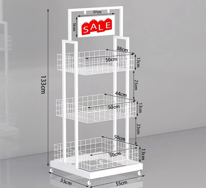 Simple Customized Grocery Store Display Racks /shelves For General ...