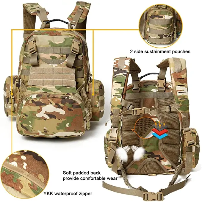 Modular Assaults Vest System: Plate Carrier with Tactical Backpack ...