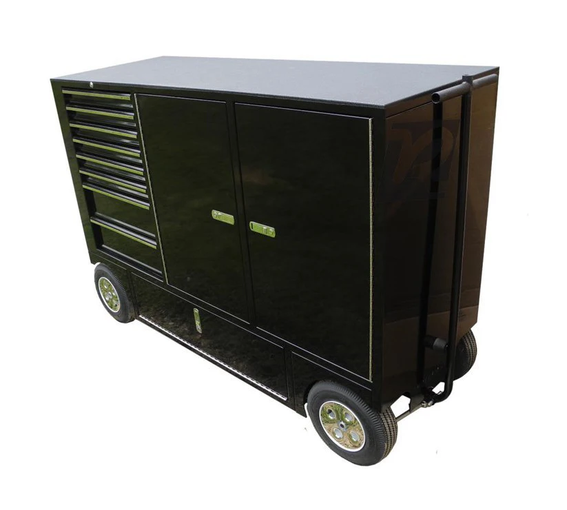 Small Automobile Metal Workbench Portable Tool Trolley Storage Cabinet Pitbox With 8 Drawers Ultimate