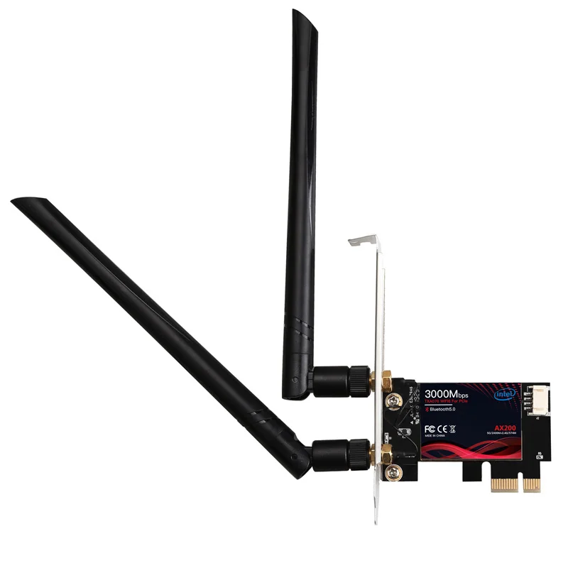 PCIe 3000M WIFI6 Lan Card for AX200 Wlan Card Wireless Network Card