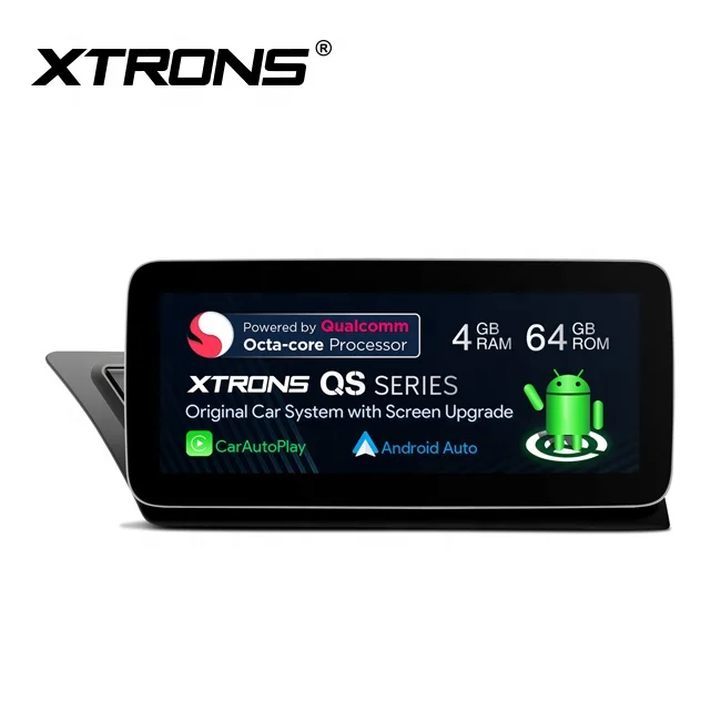 XTRONS 10.25 pulgadas IPS pantalla táctil coche estéreo Android 12 Octa  Core 4 GB RAM 64 GB ROM navegador GPS compatible con Android Auto WiFi DVR