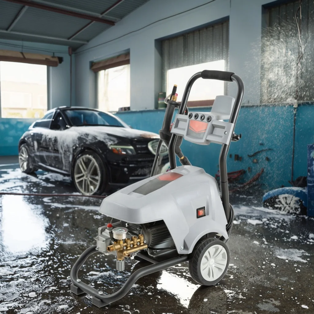 Commercial 5000W Automatic Car Washer Industrial Electric High Pressure Cleaner 7HP Three Phase 380V for Car Wash Shops