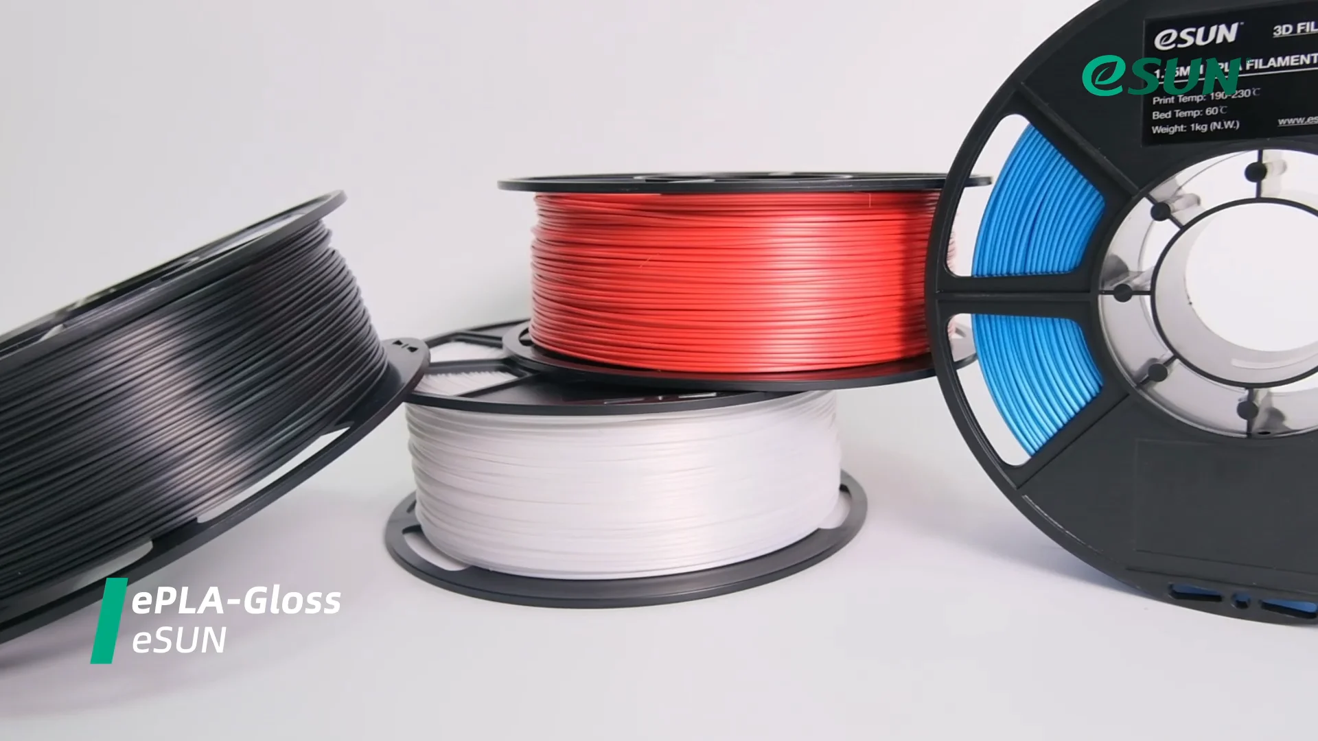 ePLA-Gloss Glossy Surface PLA Filament For 3D Printer eSUN