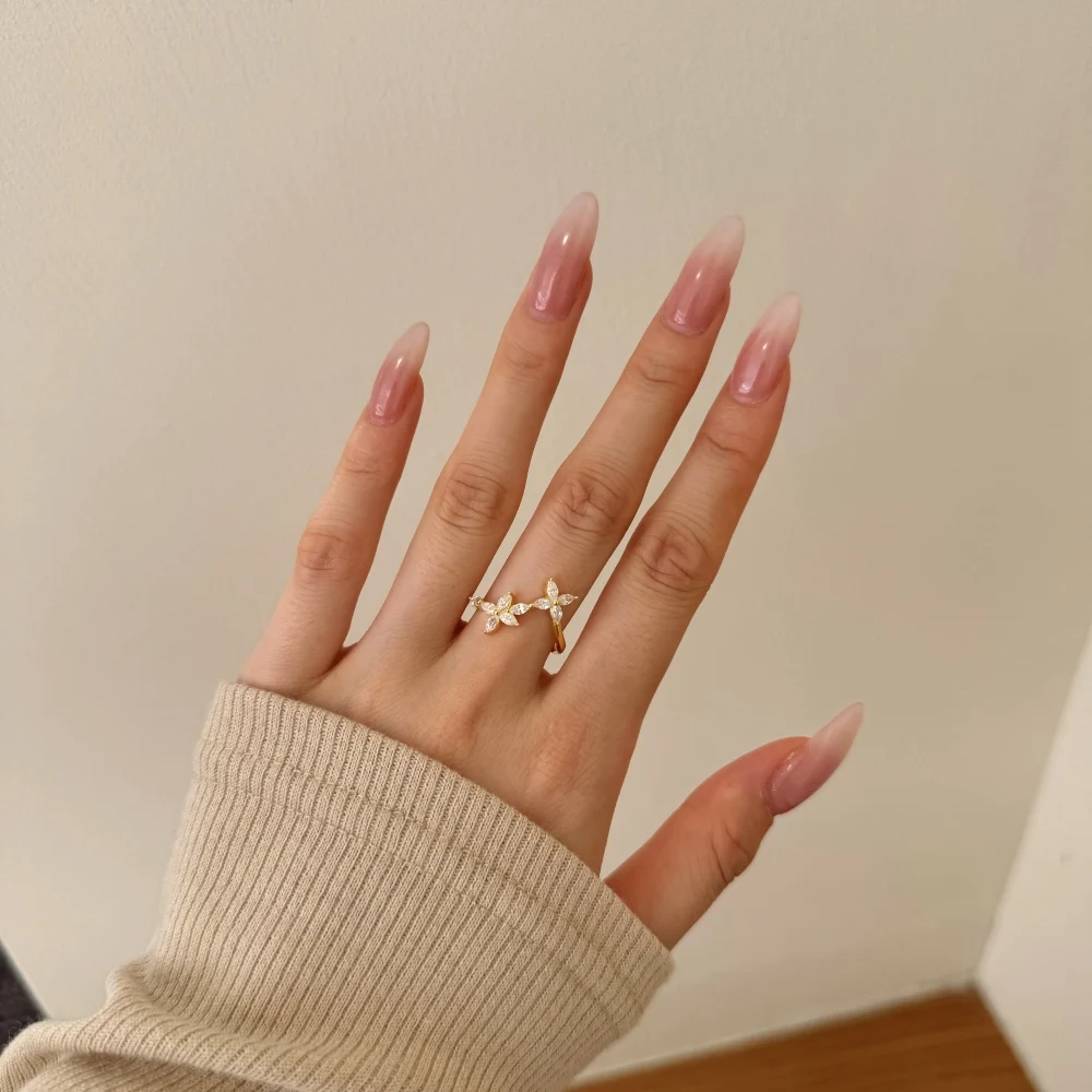 KAKODIY new launch open adjustable ring 925 Sterling Silver butterfly shape 5A zirconia female bride fashion ring detail 5