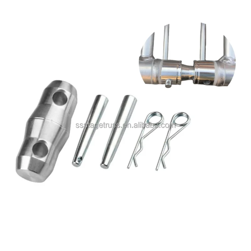 Wholesale Aluminum Spigot Truss Coupler with Pins Clips Stage Truss Connector