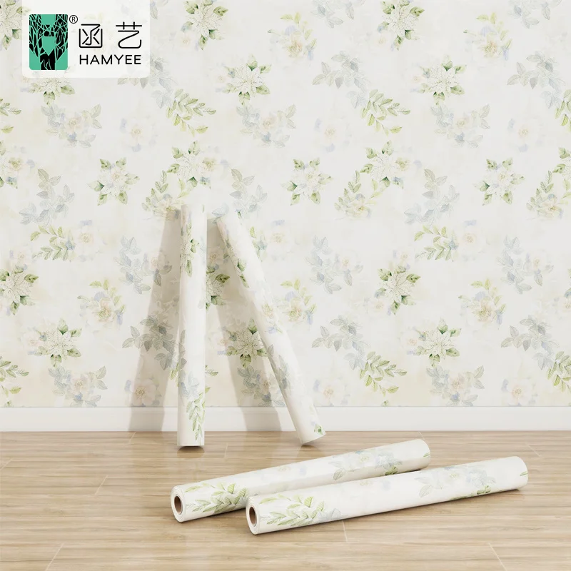 High quality wallpapers floral 3d living room floral wallpaper with floral waterproof sticker