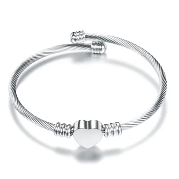 Hainon women bangle Stainless Steel jewelry Bracelet Personality lettering Men bracelet wholesale Personalized custom text