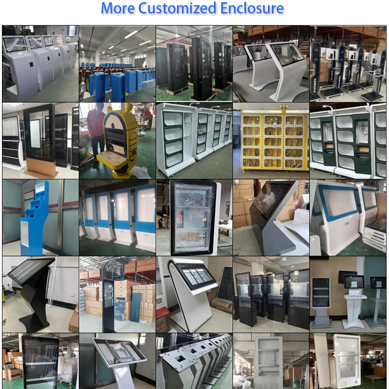 Floor Stand Signage Display Shield Touch Kiosk Digital Signage Shell Lcd Advertising Player Indoor Totem Pad Smart TV Enclosure
