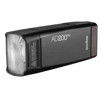 Godox Ad200PRO 200ws Ttl 2.4G Pocket Flash Light Strobe 1/8000 HSS 500 Full Power Flashesh with 2900mAh Battery